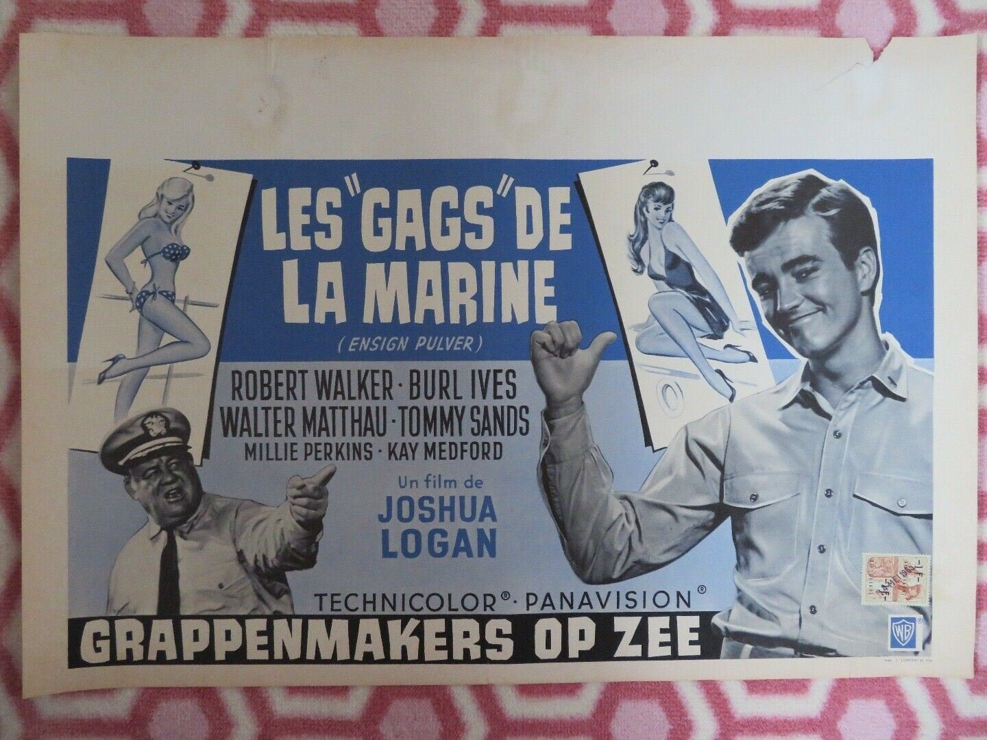 LES GAGS DE LA MARINE/ Ensign Pulver BELGIUM (14"x 20.5") POSTER ROBERT WALKER Movie posters