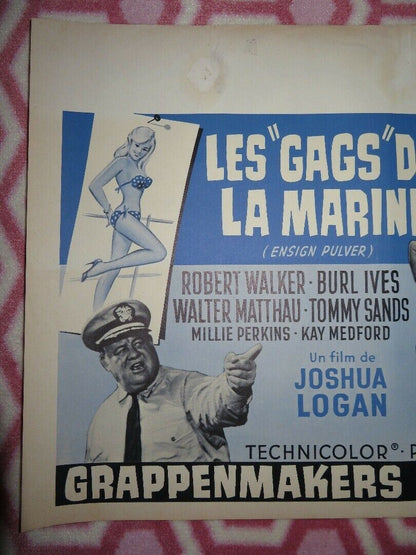 LES GAGS DE LA MARINE/ Ensign Pulver BELGIUM (14"x 20.5") POSTER ROBERT WALKER Movie posters
