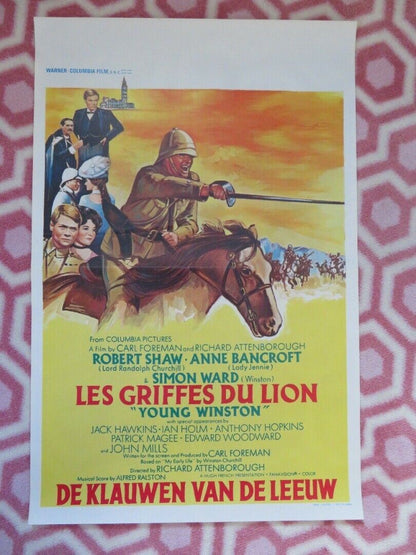 LES GRIFFES DU LION/ Young Winston BELGIUM (21"x14") POSTER ROBERT SHAW 1972 Movie posters