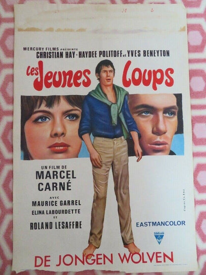 LES JEUNES LOUPS/ Young Wolves BELGIUM (22"x 14.5") POSTER MARCEL CARNE 1954 Movie posters