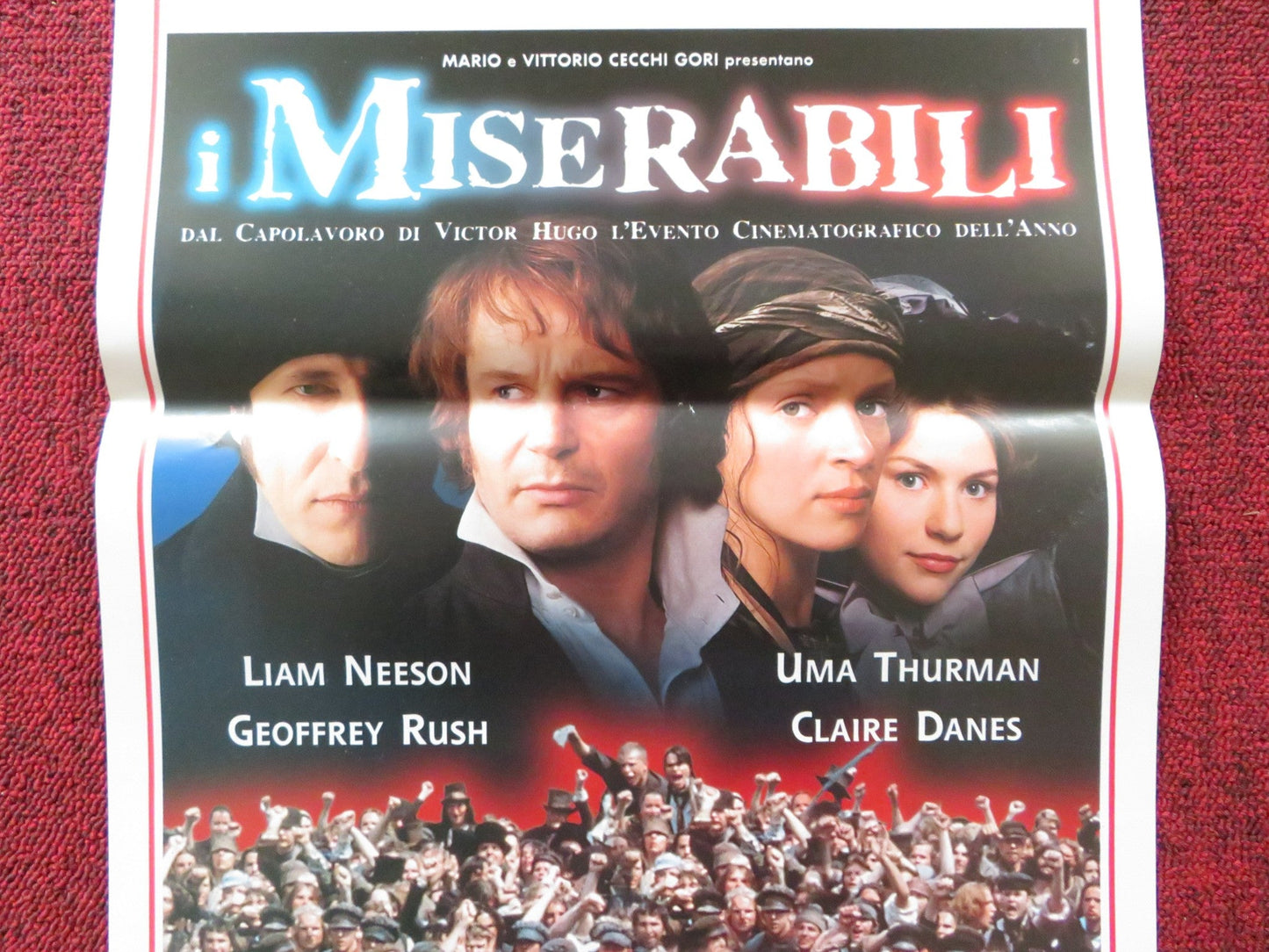 LES MISERABLES ITALIAN LOCANDINA POSTER LIAM NEESON UMA THURMAN 1998 Rendezvous Cinema Movie posters