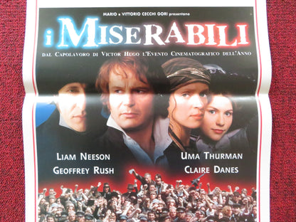 LES MISERABLES ITALIAN LOCANDINA POSTER LIAM NEESON UMA THURMAN 1998 Rendezvous Cinema Movie posters