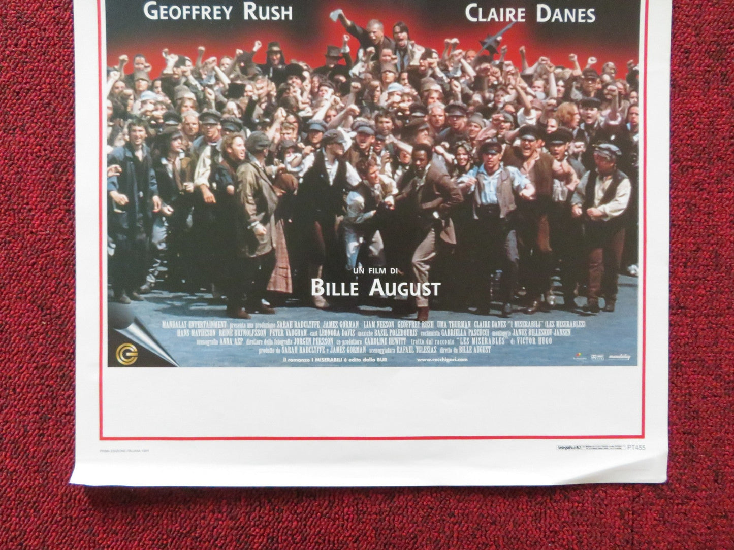 LES MISERABLES ITALIAN LOCANDINA POSTER LIAM NEESON UMA THURMAN 1998 Rendezvous Cinema Movie posters