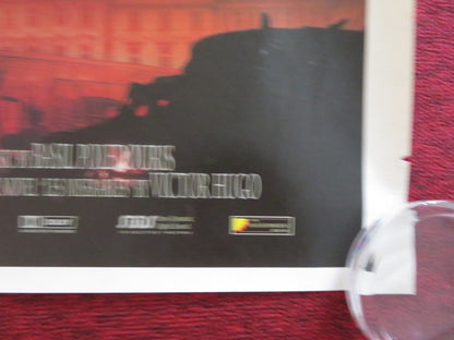 LES MISERABLES UK QUAD ROLLED POSTER LIAM NEESON GEOFFREY RUSH 1998 Rendezvous Cinema Movie posters