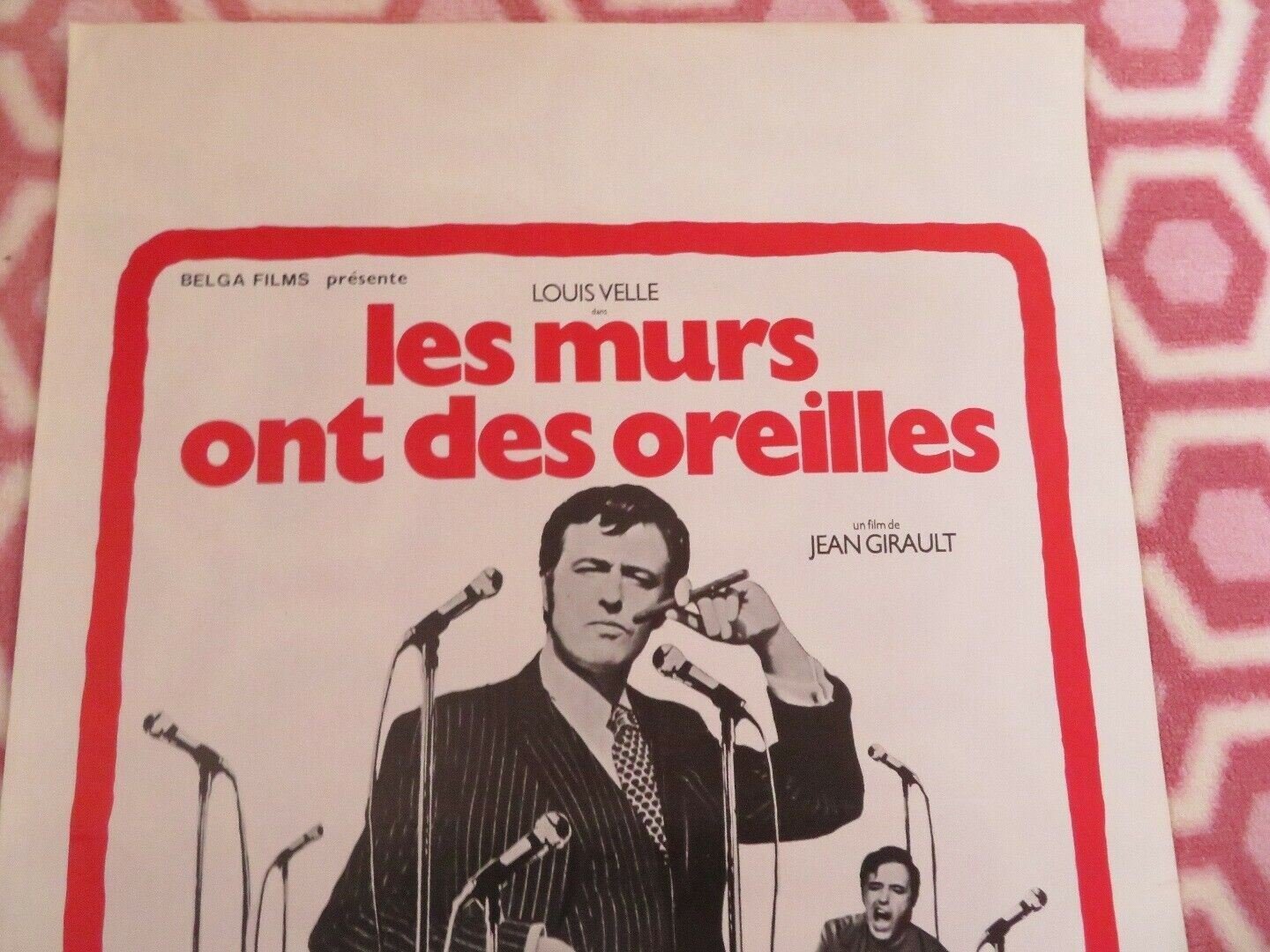 LES MURS ONT DES OREILLES BELGIUM (21.5"x 14.5") POSTER LOUIS VELLE 1974 Movie posters