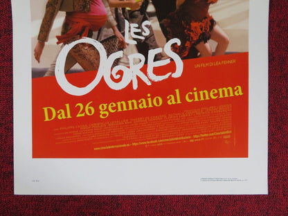 LES OGRES ITALIAN LOCANDINA (26.5"x13") POSTER ADELE HAENEL MARC BARBE 2015 Movie posters