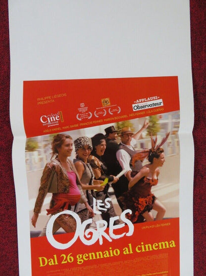 LES OGRES ITALIAN LOCANDINA (26.5"x13") POSTER ADELE HAENEL MARC BARBE 2015 Movie posters