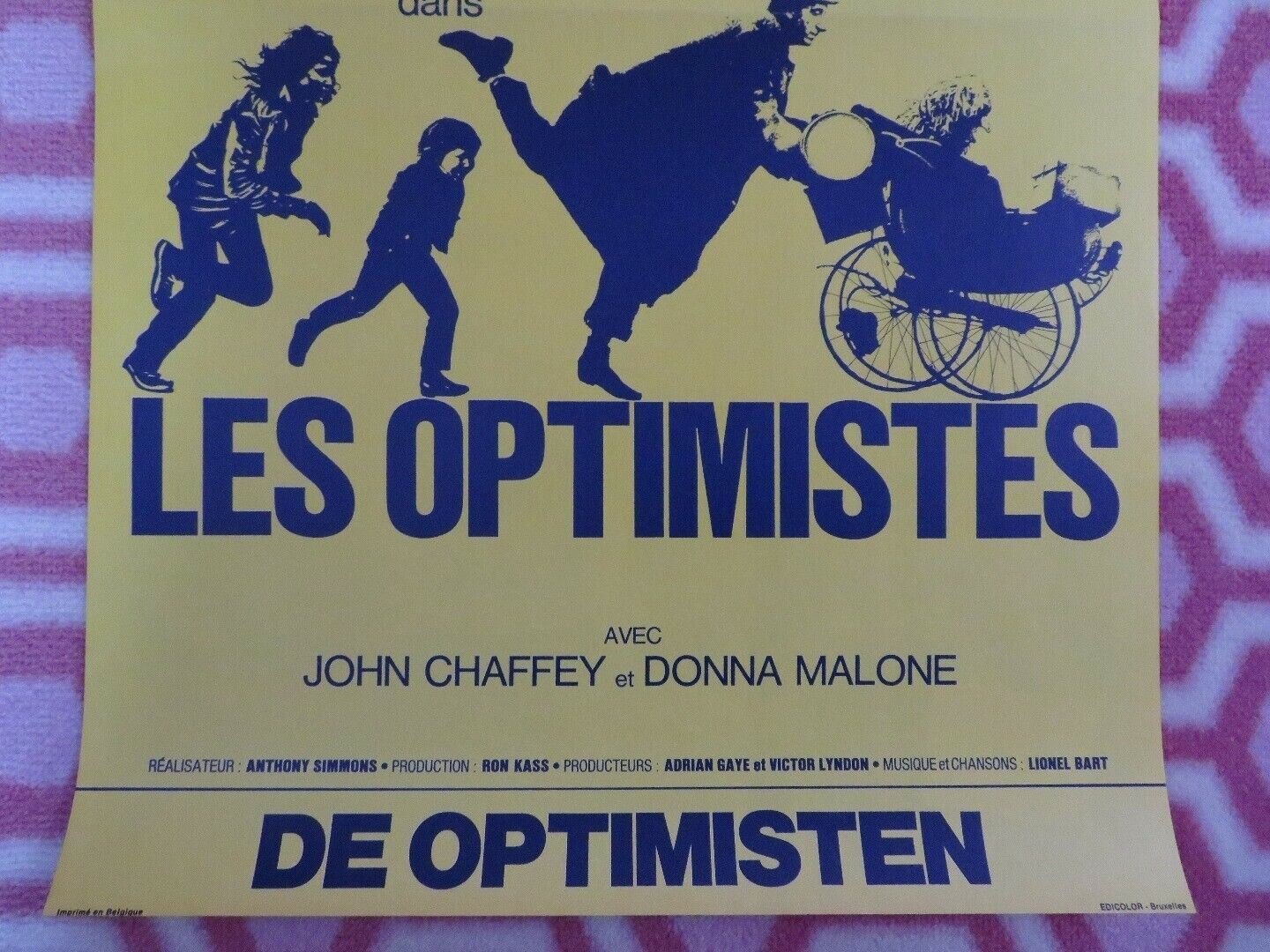 LES OPTIMISTES/ The Optimists of Nine Elms BELGIUM (21"x 13") POSTER 1973 Movie posters