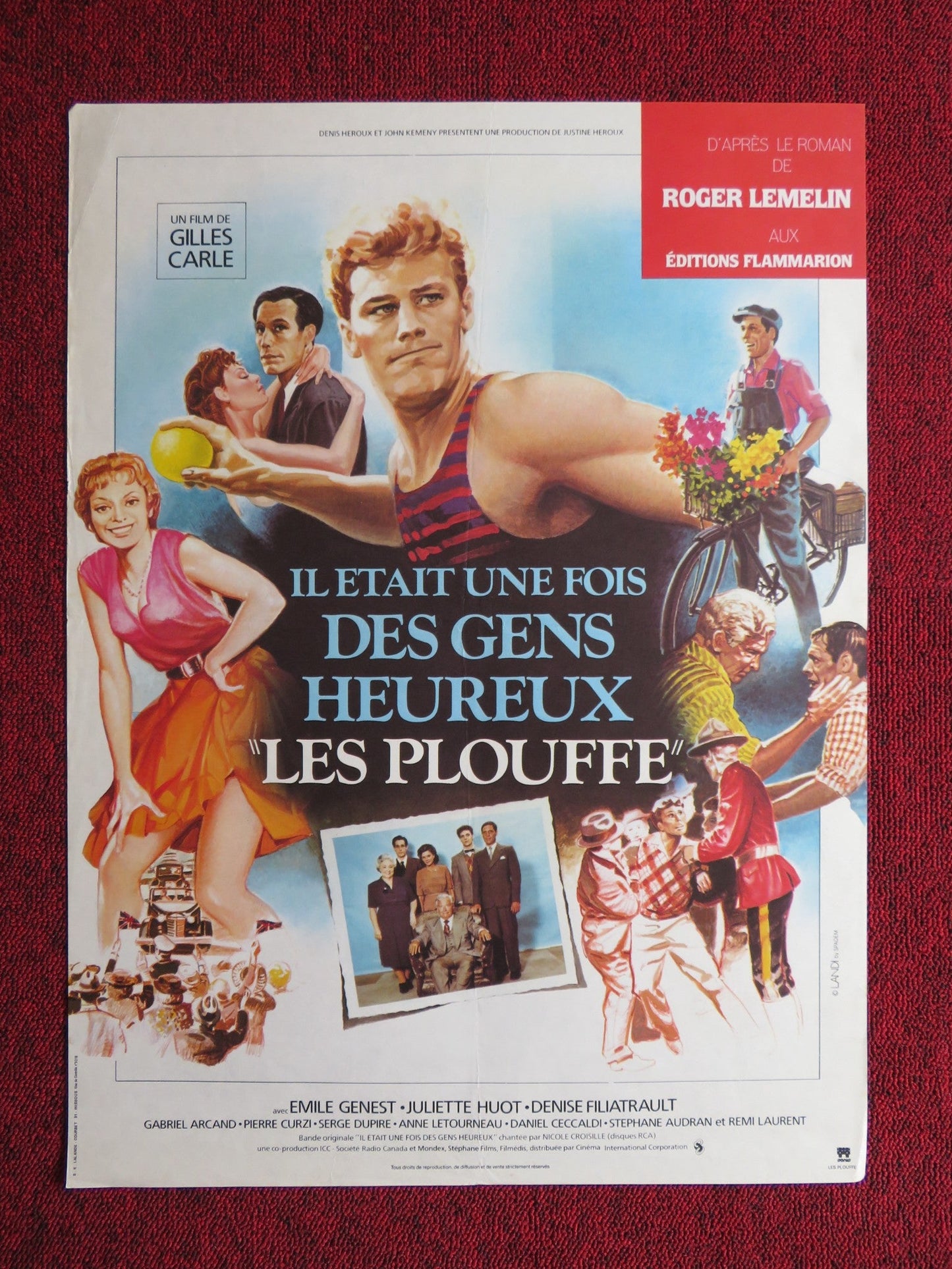 LES PLOUFFE FRENCH POSTER GABRIEL ARCAND REMI LAURENT 1981 Rendezvous Cinema Movie posters