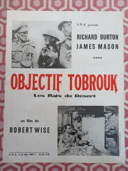 LES RATS DU DESERT/ THE DESERT RATS FRENCH MOYENNE (27.5"x 21.5") POSTER 1953 Movie posters