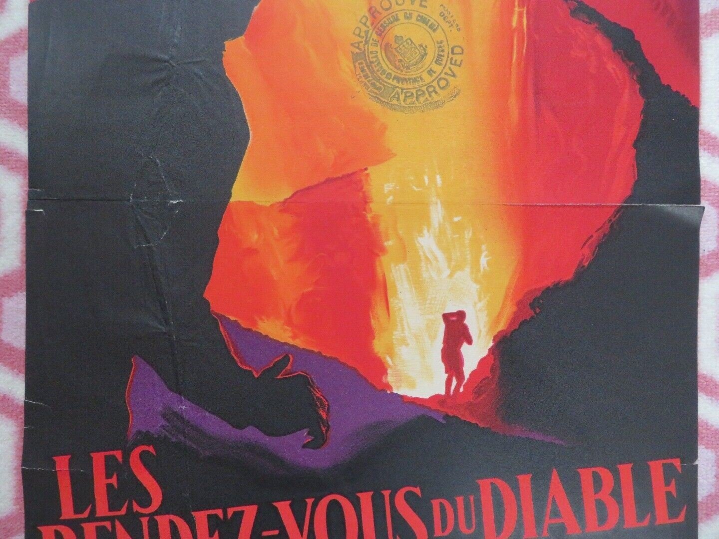 LES REDEZ - VOUS DU DIABLE/ The Devil's Blast FRENCH (19"x 14") POSTER 1959 Movie posters