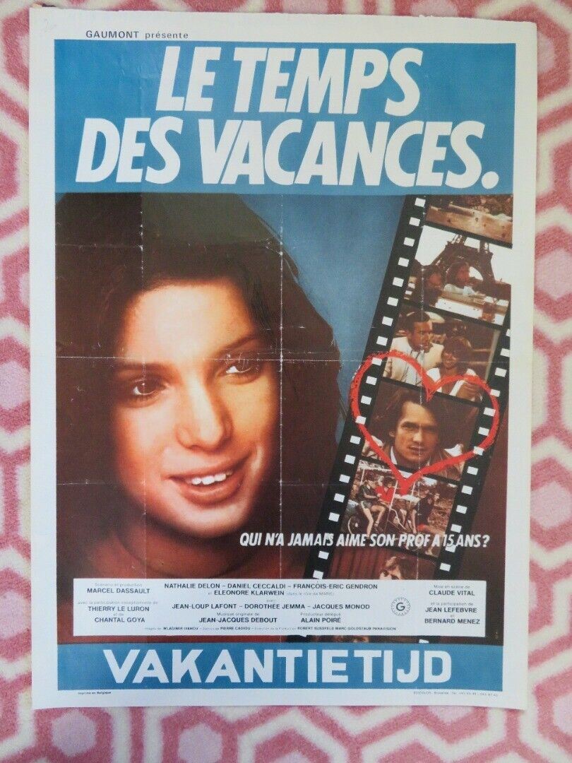 LES TEMPS DES VACANCES BELGIUM (19.5"x14") POSTER NATHALIE DELON 1979 Movie posters