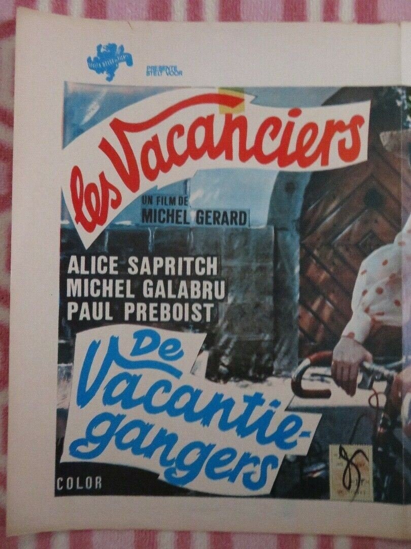 LES VACANCIERS BELGIUM (14.5"x 21.5") POSTER ALICE SAPRITCH 1974 Movie posters