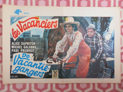 LES VACANCIERS BELGIUM (14.5"x 21.5") POSTER ALICE SAPRITCH 1974 Movie posters