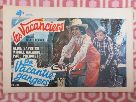 LES VACANCIERS BELGIUM (14.5"x 21.5") POSTER ALICE SAPRITCH 1974 Movie posters