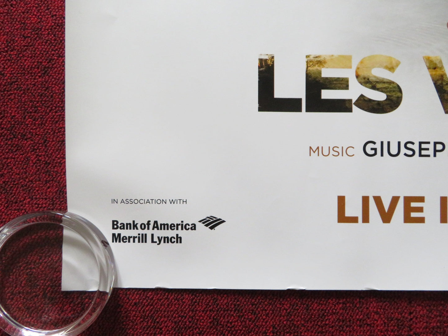 LES VEPRES SICILIENNES UK QUAD (30"x 40") ROLLED POSTER ROYAL OPERA HOUSE 2013 Rendezvous Cinema Movie posters