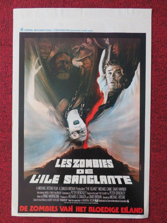 LES ZOMBIES DE L'ILE SANGLANTE BELGIUM (21.5"x14.5") POSTER MICHAEL CAINE 1980 Movie posters