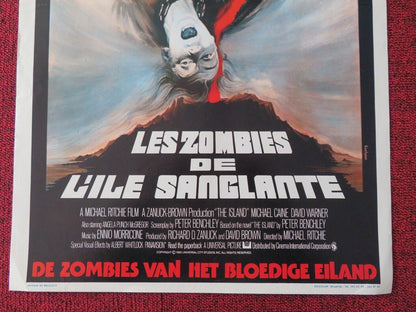 LES ZOMBIES DE L'ILE SANGLANTE BELGIUM (21.5"x14.5") POSTER MICHAEL CAINE 1980 Movie posters