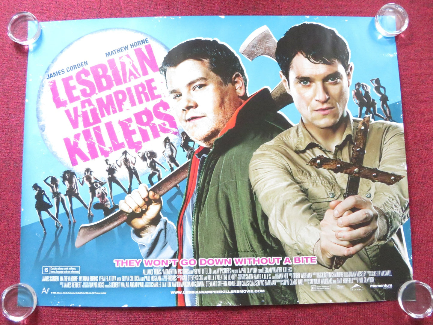 LESBIAN VAMPIRE KILLER - B UK QUAD (30"x 40") ROLLED POSTER JAMES CORDEN 2009 Rendezvous Cinema Movie posters