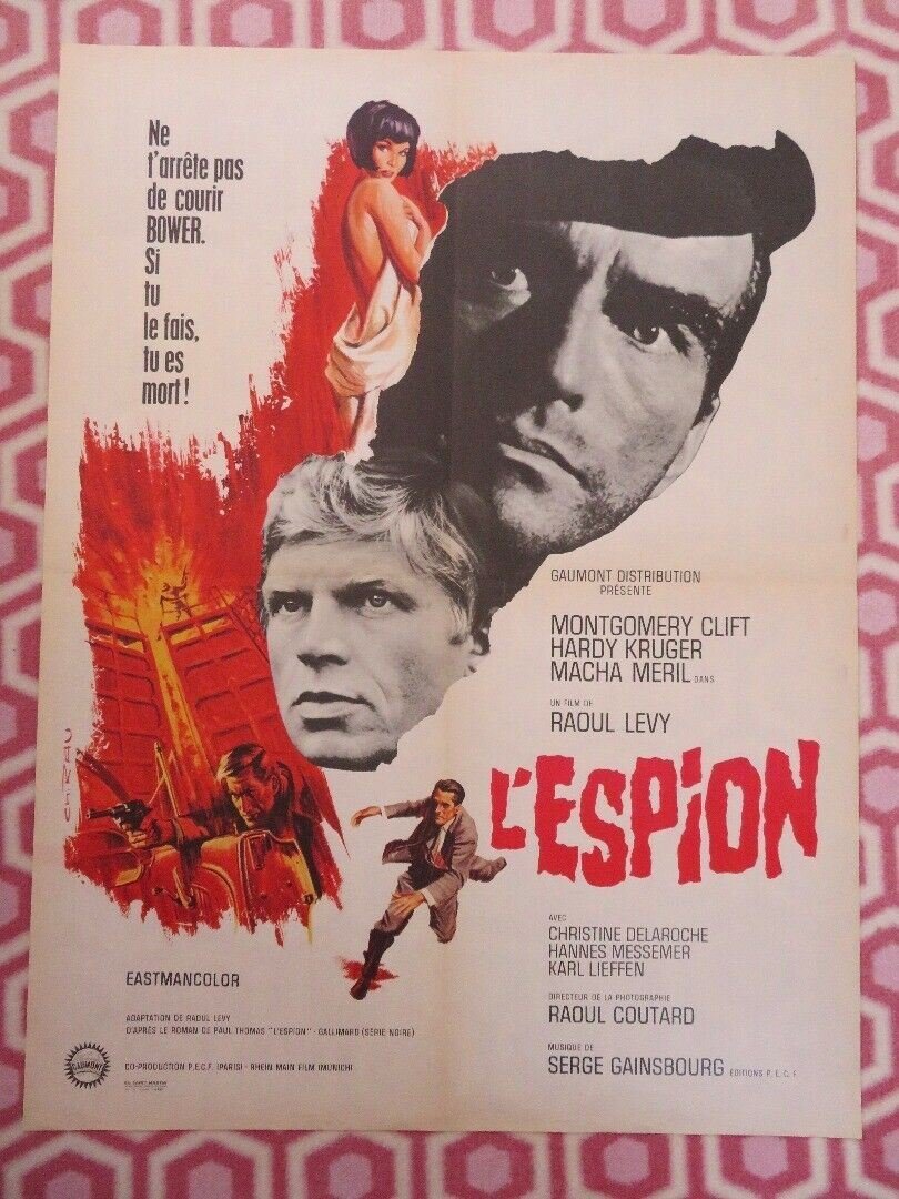 L'ESPION/ The Defector FRENCH MOYENNE (31.5"x 23.5") POSTER MONTGOMERY CLIFT '66 Movie posters