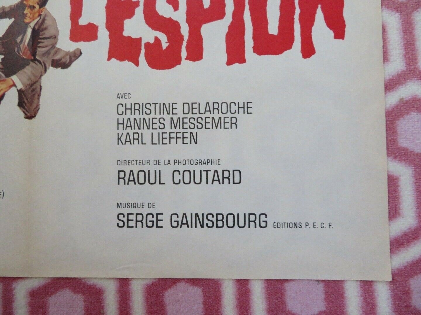 L'ESPION/ The Defector FRENCH MOYENNE (31.5"x 23.5") POSTER MONTGOMERY CLIFT '66 Movie posters