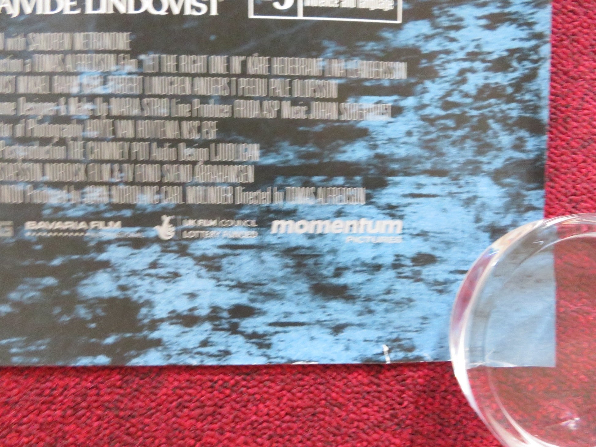 LET THE RIGHT ONE IN UK QUAD (30"x 40") ROLLED POSTER KARE HEDEBRANT 2008 Rendezvous Cinema Movie posters