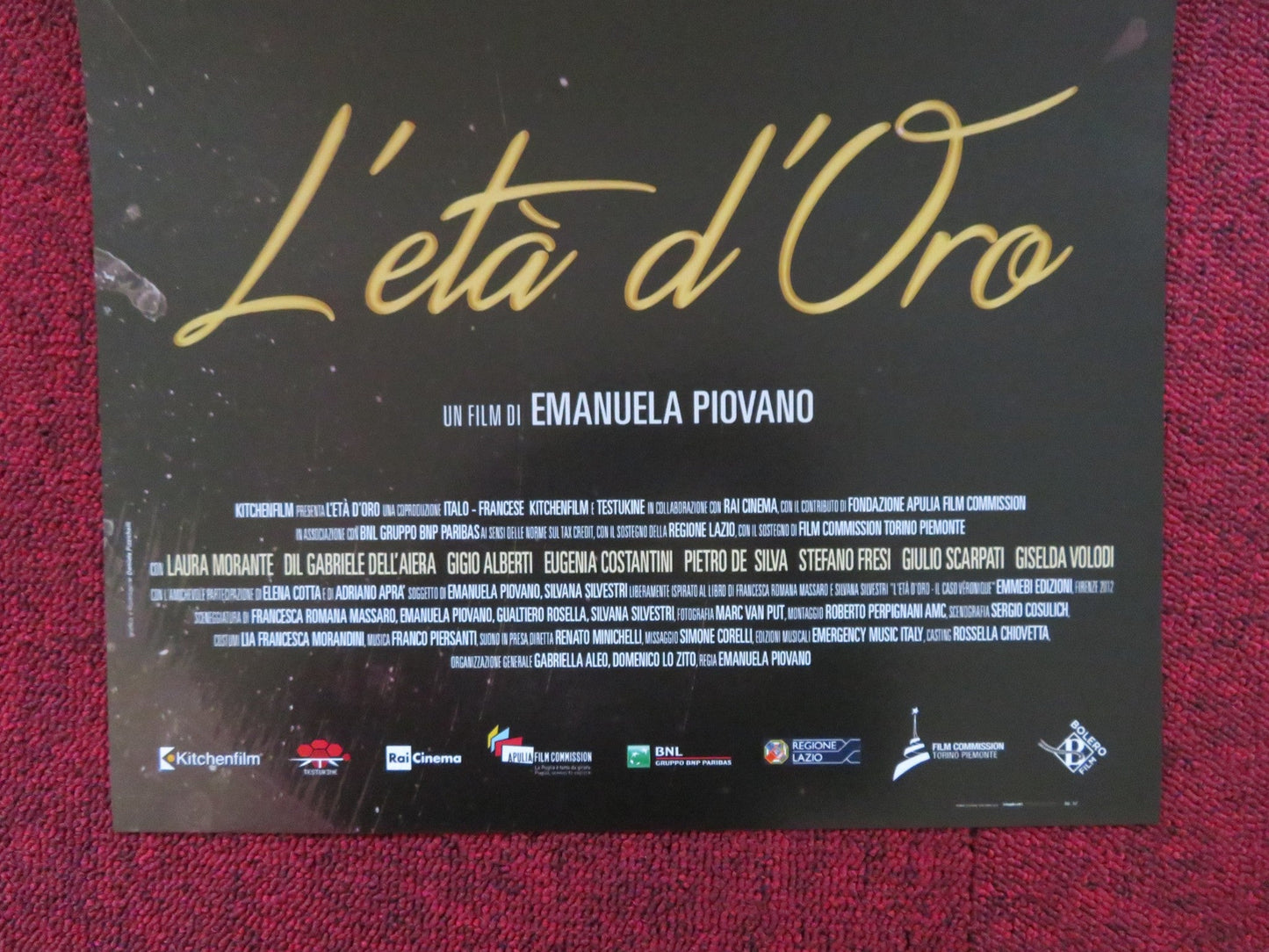 L'ETA D'ORO ITALIAN LOCANDINA POSTER LAURA MORANTE 2016 Rendezvous Cinema Movie posters