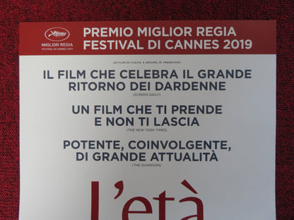 L'ETA GIOVANE ITALIAN LOCANDINA POSTER IDIR BEN ADDI OLIVIER BONNAUD 2019 Rendezvous Cinema Movie posters