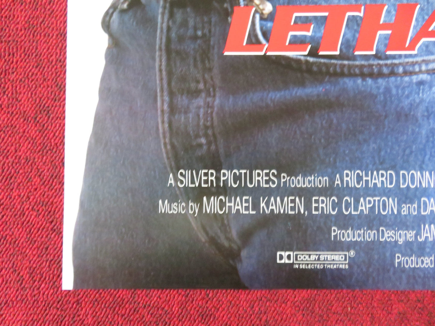 LETHAL WEAPON 3 - ADVANCE ONE SHEET FOLDED US ONE SHEET POSTER MEL GIBSON 1992 Rendezvous Cinema Movie posters