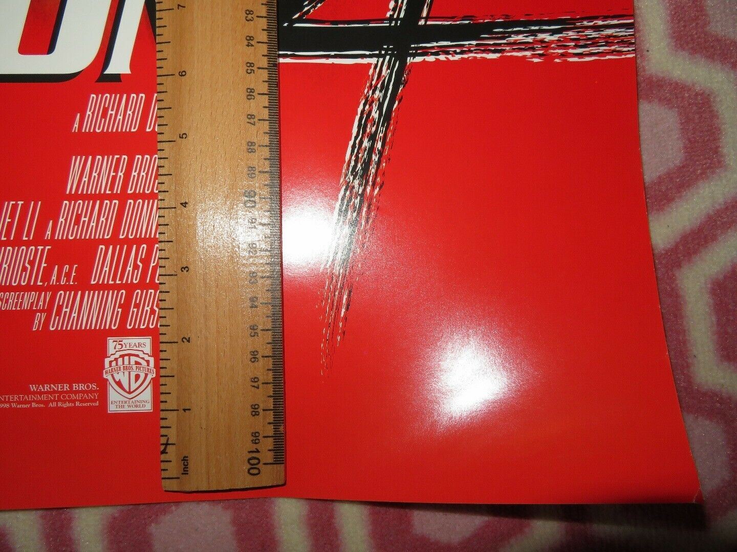 LETHAL WEAPON 4 US ONE SHEET ROLLED POSTER MEL GIBSON DANNY GLOVER Movie posters