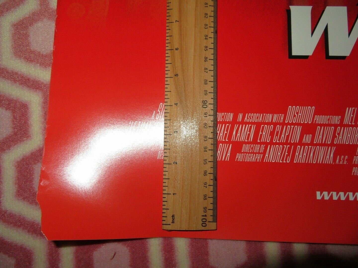 LETHAL WEAPON 4 US ONE SHEET ROLLED POSTER MEL GIBSON DANNY GLOVER Movie posters