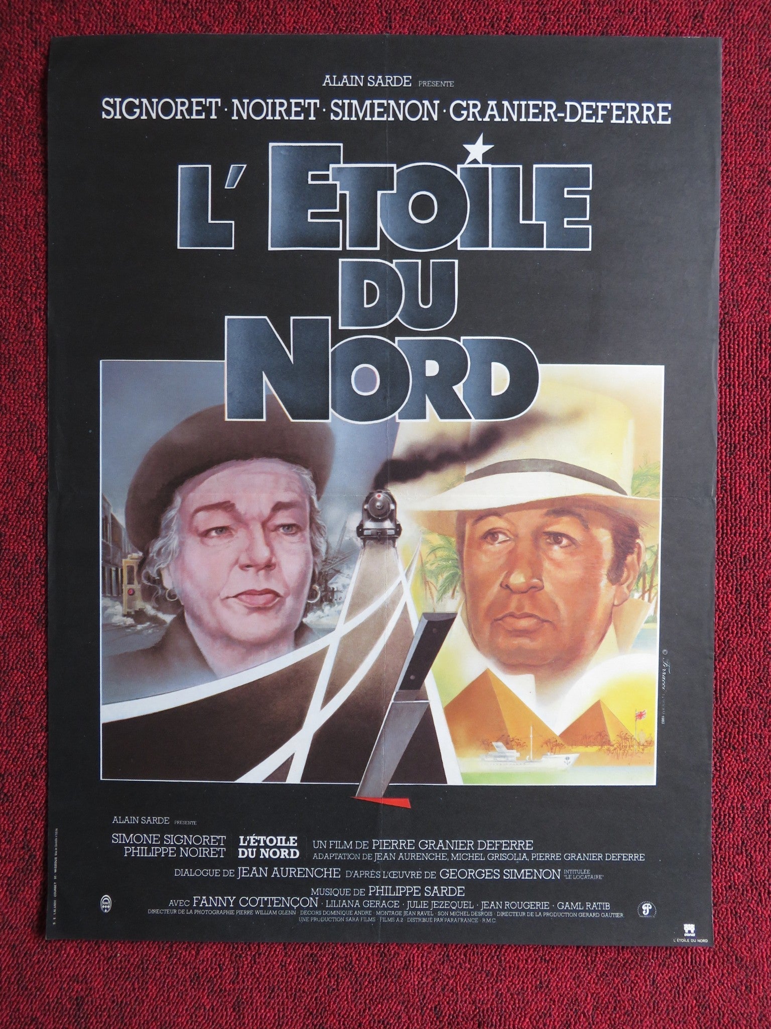 L'ETOILE DU NORD / THE NORTH STAR FRENCH POSTER SIMONE SIGNORET P NOIRET 1982 Rendezvous Cinema Movie posters