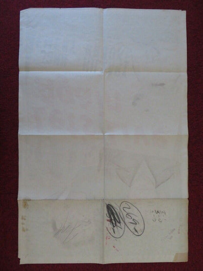 LET'S LIVE AGAIN ONE FOLDED US ONE SHEET POSTER JOHN EMERY HILLARY BROOKE 1948 Movie posters