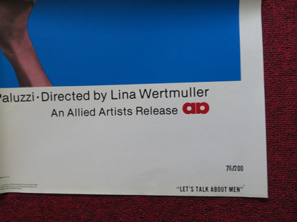 LET'S TALK ABOUT MEN FOLDED US ONE SHEET POSTER NINO MANFREDI L. PALUZZI 1976 Rendezvous Cinema Movie posters