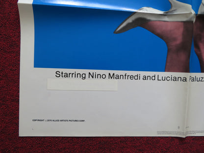 LET'S TALK ABOUT MEN FOLDED US ONE SHEET POSTER NINO MANFREDI L. PALUZZI 1976 Rendezvous Cinema Movie posters
