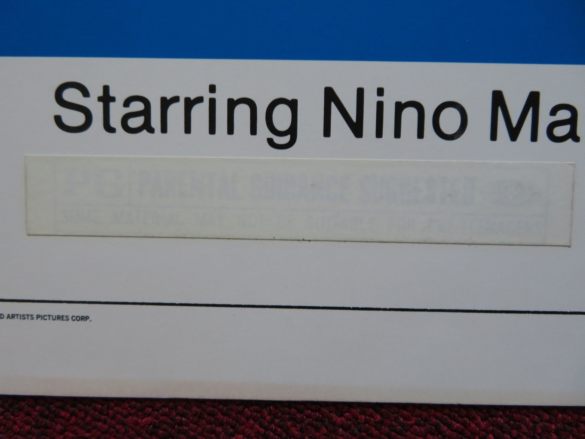 LET'S TALK ABOUT MEN US HALF SHEET (22"x 28") POSTER NINO MANFREDI 1965 Rendezvous Cinema Movie posters
