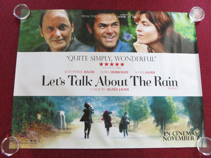 LET'S TALK ABOUT THE RAIN UK QUAD ROLLED POSTER AGNES JAOUI BACRI 2008 Rendezvous Cinema Movie posters