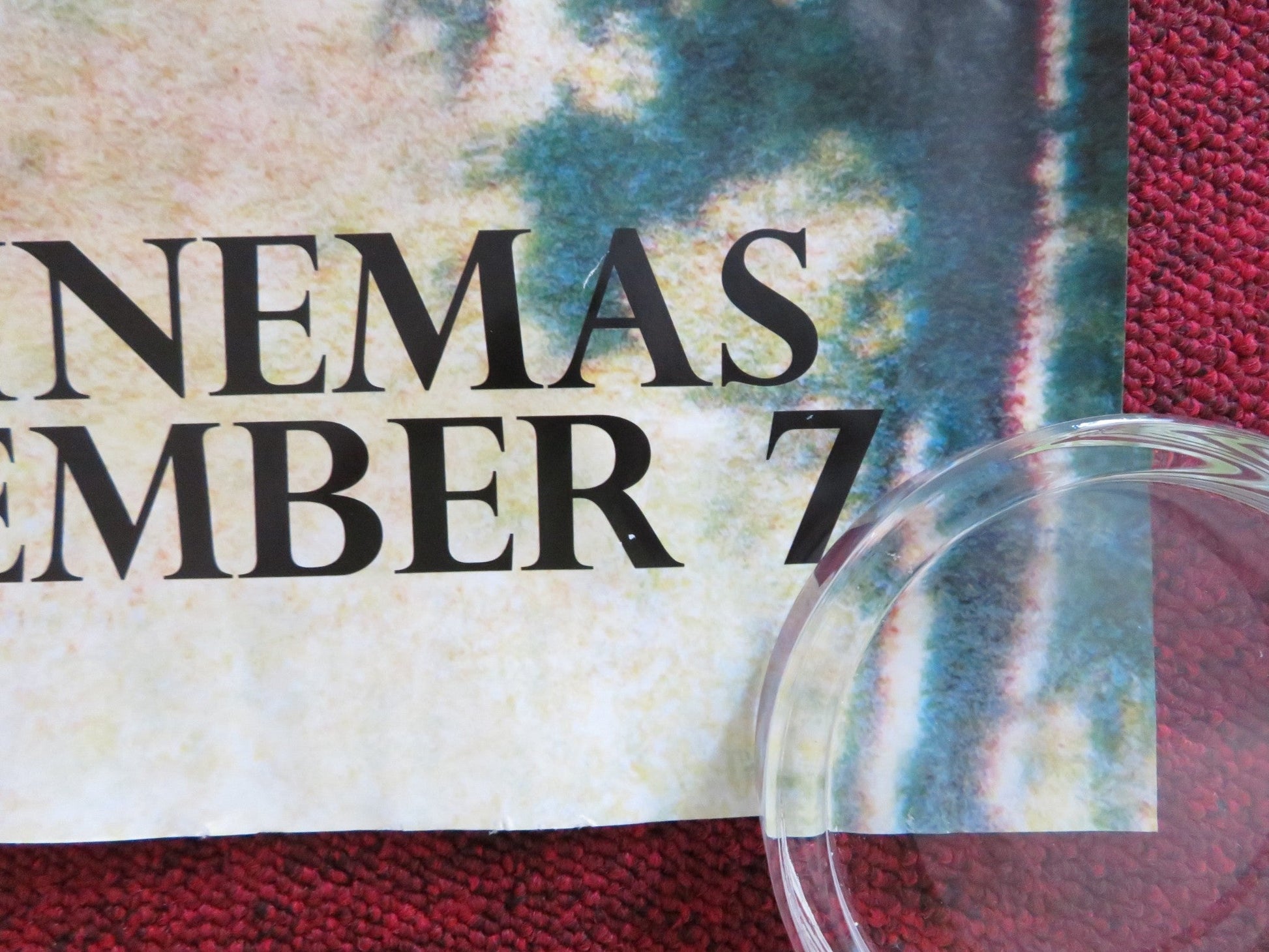 LET'S TALK ABOUT THE RAIN UK QUAD ROLLED POSTER AGNES JAOUI BACRI 2008 Rendezvous Cinema Movie posters