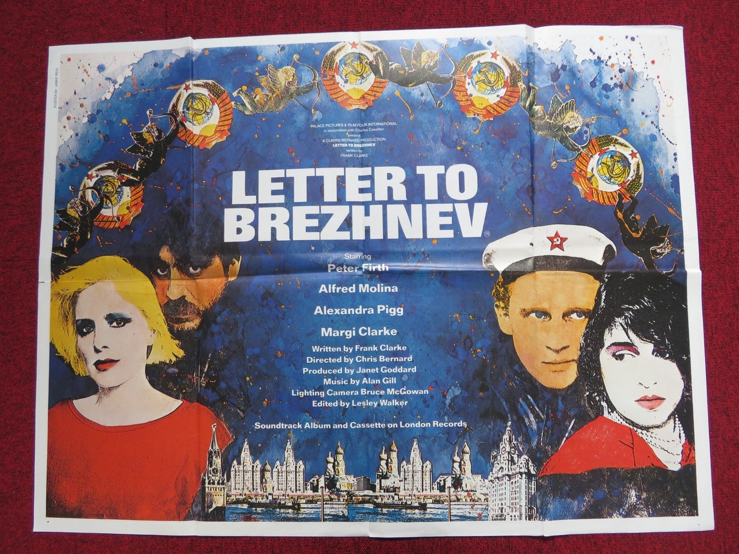 LETTER TO BREZHNEV UK QUAD POSTER FOLDED ALFRED MOLINA PETER FIRTH 1985 Rendezvous Cinema Movie posters