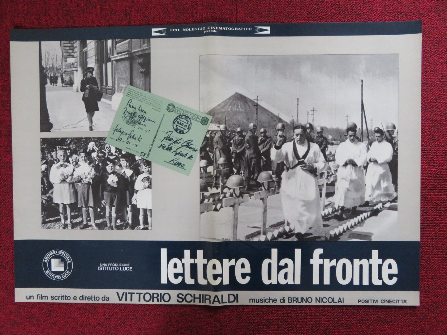 LETTERE DAL FRONTE - A ITALIAN FOTOBUSTA POSTER VITTORIO SCHIRALDI 1975 Rendezvous Cinema Movie posters
