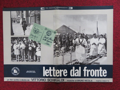 LETTERE DAL FRONTE - A ITALIAN FOTOBUSTA POSTER VITTORIO SCHIRALDI 1975 Rendezvous Cinema Movie posters
