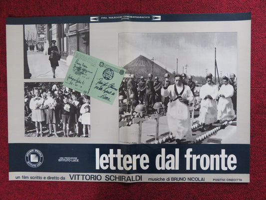 LETTERE DAL FRONTE - A ITALIAN FOTOBUSTA POSTER VITTORIO SCHIRALDI 1975 Rendezvous Cinema Movie posters