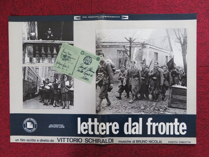 LETTERE DAL FRONTE - B ITALIAN FOTOBUSTA POSTER VITTORIO SCHIRALDI 1975 Rendezvous Cinema Movie posters