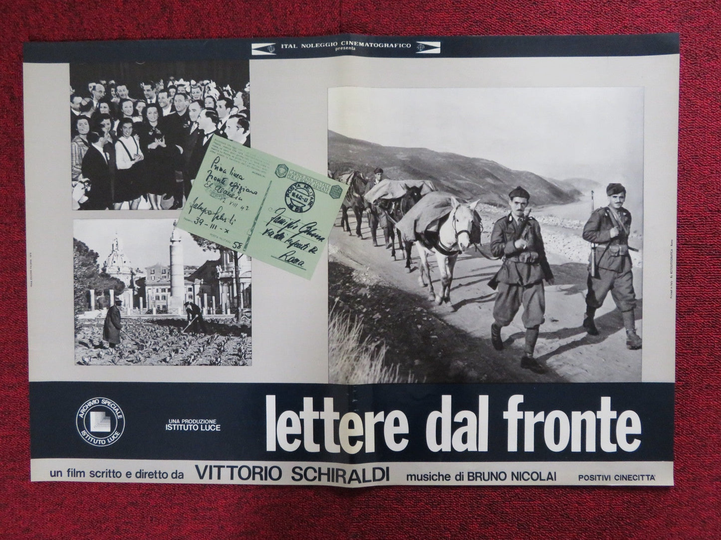 LETTERE DAL FRONTE - D ITALIAN FOTOBUSTA POSTER VITTORIO SCHIRALDI 1975 Rendezvous Cinema Movie posters