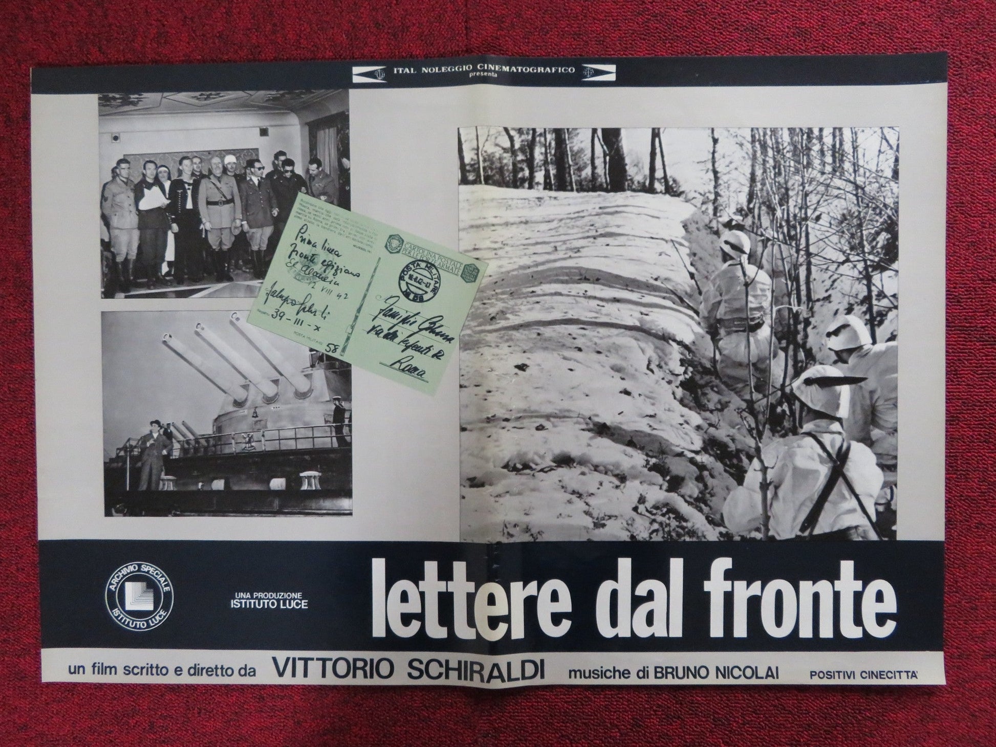 LETTERE DAL FRONTE - E ITALIAN FOTOBUSTA POSTER VITTORIO SCHIRALDI 1975 Rendezvous Cinema Movie posters