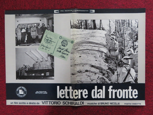 LETTERE DAL FRONTE - E ITALIAN FOTOBUSTA POSTER VITTORIO SCHIRALDI 1975 Rendezvous Cinema Movie posters