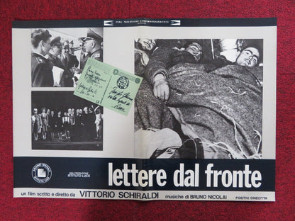 LETTERE DAL FRONTE - F ITALIAN FOTOBUSTA POSTER VITTORIO SCHIRALDI 1975 Rendezvous Cinema Movie posters