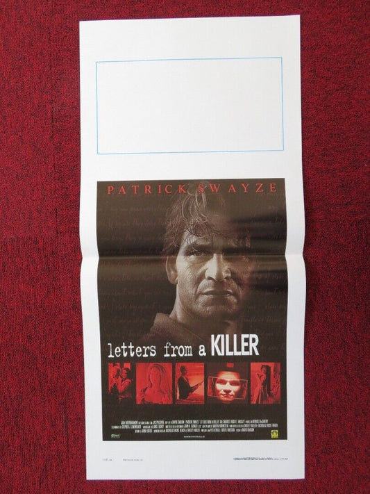 LETTERS FROM A KILLER ITALIAN LOCANDINA (27.5"x13") POSTER PATRICK SWAYZE 1999 Movie posters