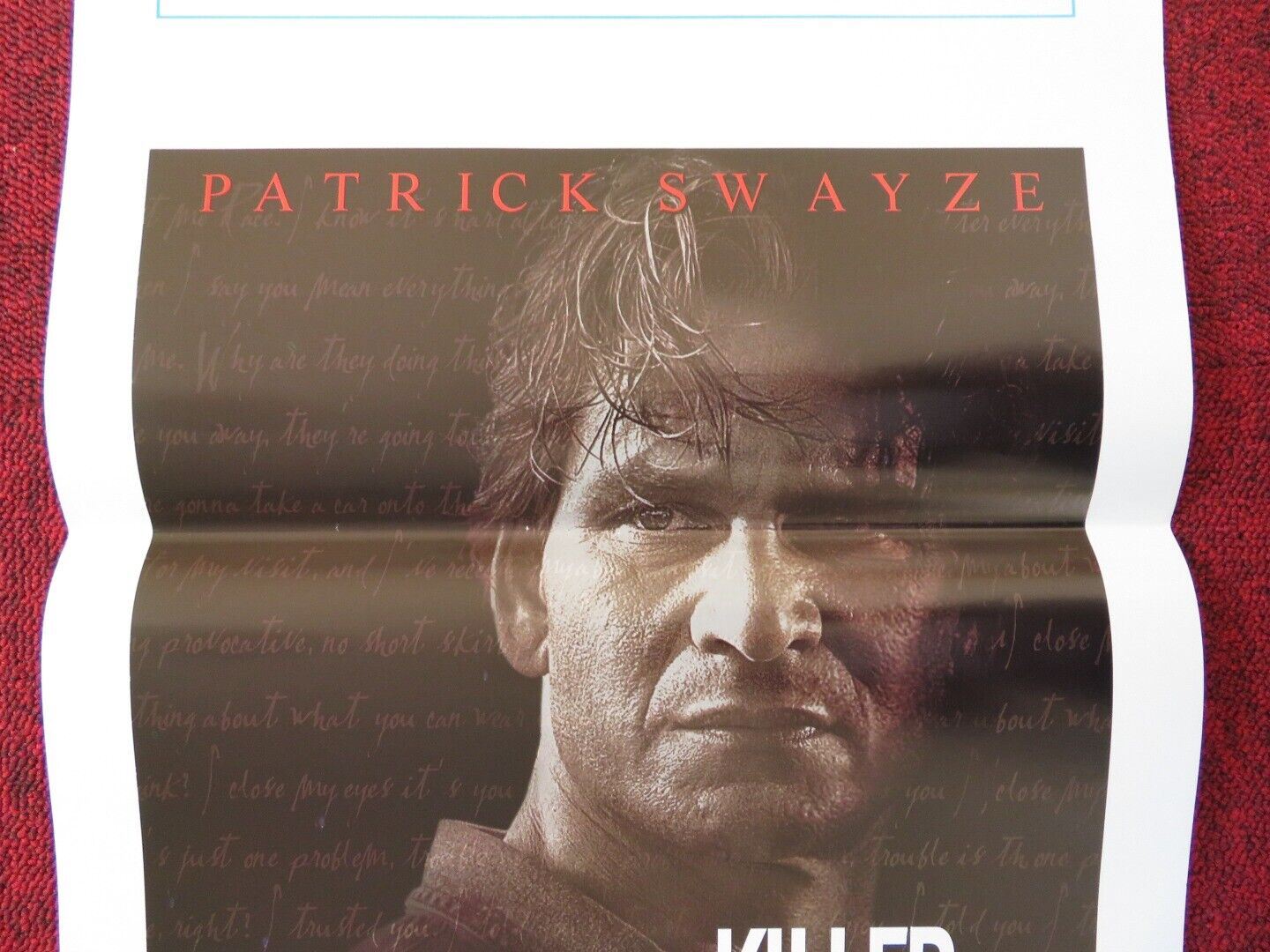 LETTERS FROM A KILLER ITALIAN LOCANDINA (27.5"x13") POSTER PATRICK SWAYZE 1999 Movie posters