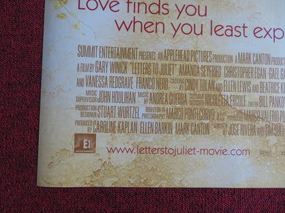 LETTERS TO JULIET UK QUAD (30"x 40") ROLLED POSTER AMANDA SEYFRIED 2010 Rendezvous Cinema Movie posters